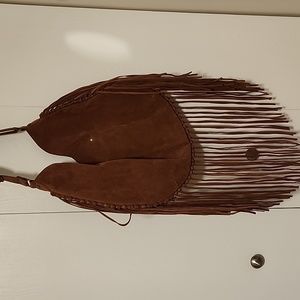 Crown vintage hobo faux leather bag